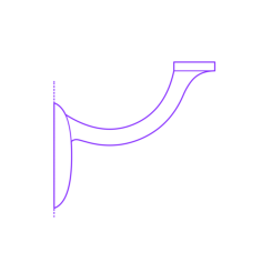 Buildings Handrails Bracket Decorative Cad Style Svg Vector, Free Vectors File